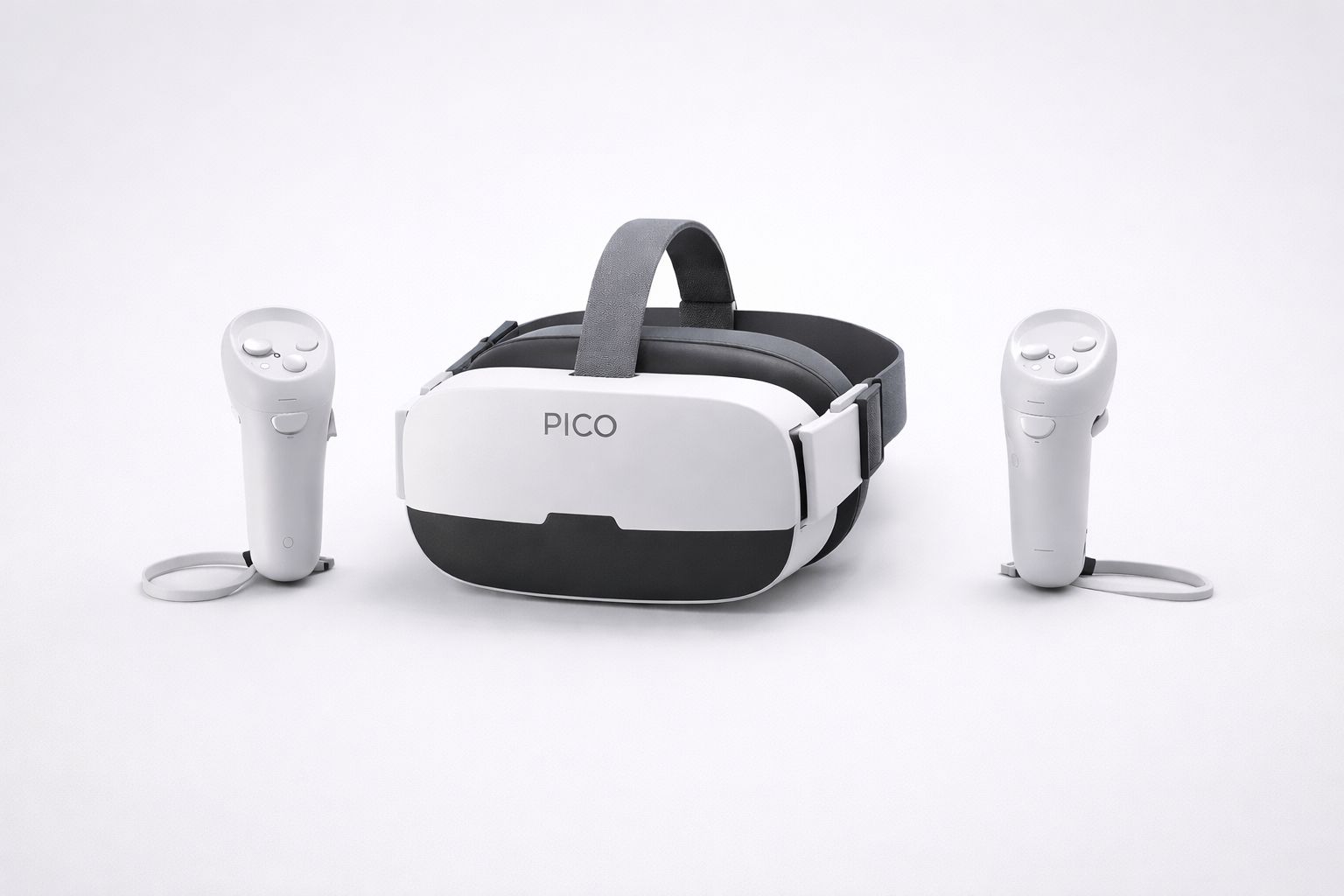 Managed Pico VR headsets in a charging station